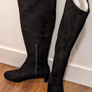 Nine West Black Over the Knee Boots- Size 12